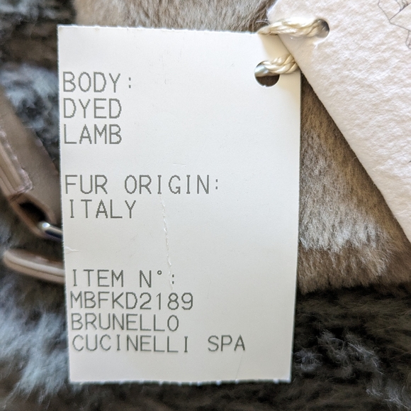 Brunello Cucinelli Genuine Fur Clutch. - Picture 8 of 14